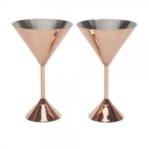 Tom Dixon Cocktailglas Martini Trinkgefäß Set Plum Copper (2-teilig)