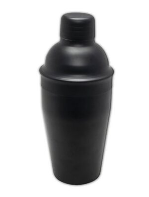 HIT Trading Cocktail Shaker COCKTAIL SHAKER 3-tlg Schwarz Edelstahl 500ml Cocktailmixer Barmixer Cocktailshaker 45