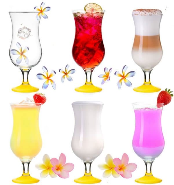 PLATINUX Cocktailglas Cocktailgläser Gelb