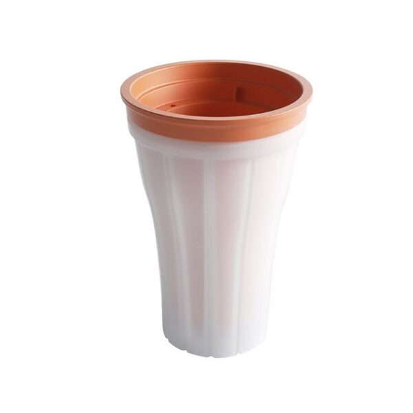 Runxizhou Eiswürfelform DIY Slushy Maker Cup Pinch Ice Cup DIY Cup Grapefruit-Orange