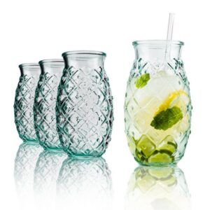 BigDean Cocktailglas Trinkgläser im Ananas-Design 700ml