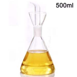 Einemgeld Ölausgießer 500ml Olivenölspender Ölflasche Glas mit tropffreiem Flaschenauslauf