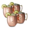 relaxdays Cocktailglas 4 x Moscow Mule Becher