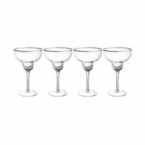 BUTLERS Cocktailglas 4x Cosmopolitan Glas 350ml GOLDEN TWENTIES