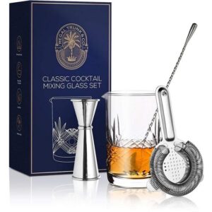 Regal Trunk & Co Cocktail Shaker Klassisches Cocktail-Rührglas Set