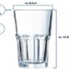 Emilja Cocktailglas Granity Glas 35cl - 6 Stück - Cocktailglas Wasserglas Longdrinkglas