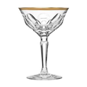 ARNSTADT KRISTALL Cocktailglas Palais Gold (16 cm) Kristallglas mundgeblasen · von Hand geschliffen ·