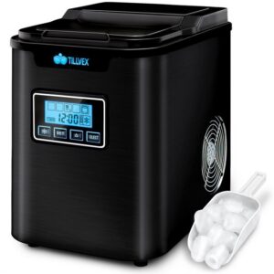 tillvex Eiswürfelmaschine Ice Maker 12 kg - 24 h Edelstahl