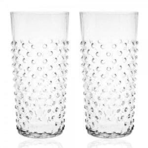 KLIMCHI Cocktailglas Studio Große Wassergläser Hobnail Crystal Transparent (2-teilig)