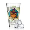 GRAVURZEILE Glas Wasserglas mit UV-Druck - Happy Halloween Eule Design