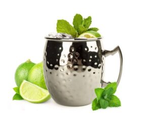 Sendez Cocktailglas 2 x Schwarze Moscow Mule Becher 500 ml Handgemachter Moskau Mule Cocktailkrug