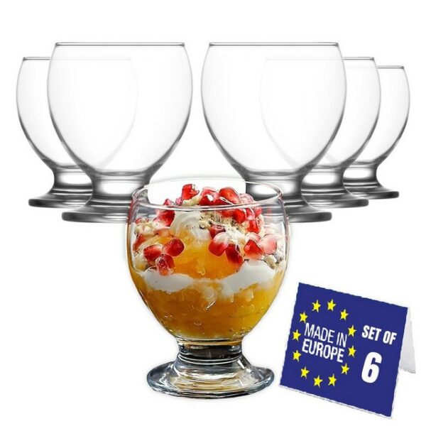 LAV Cocktailglas LAV Teo 6x 250ml Set Premium Soft Drink & Dessertgläser Glas
