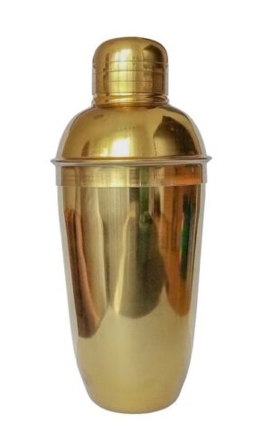 HIT Trading Cocktail Shaker COCKTAIL SHAKER 3-tlg Gold 500ml aus Edelstahl Cocktailmixer 43