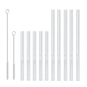 EAZY CASE Trinkhalme 10x drinking straw glass (Short/Long) + 1x long & 1x short brush