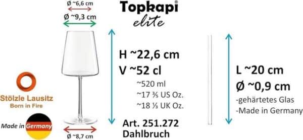 Topkapi elite Cocktailglas Topkapi elite Aperol Spritz Glas Stift Keppel XL - 13-tlg