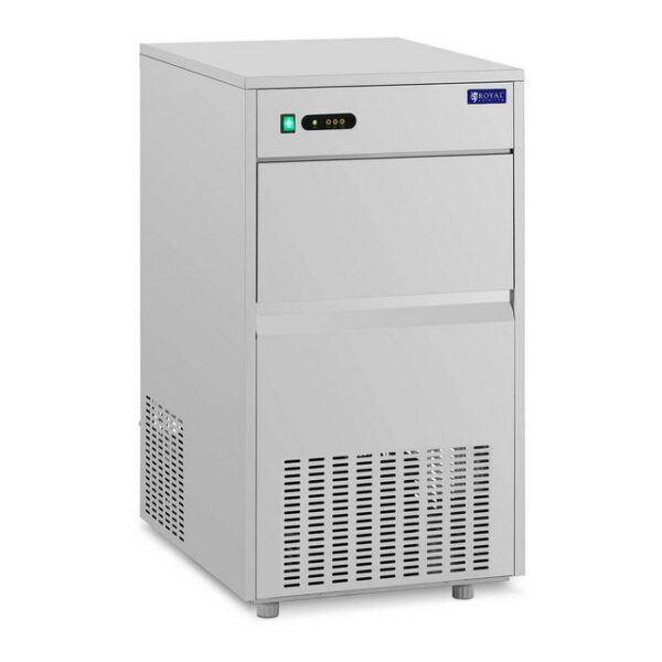 Royal Catering Eiswürfelmaschine Eiswürfelmaschine 50kg/24 h - 25kg Fassungsvermögen 350W Edelstahl