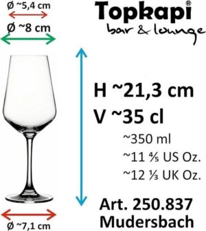 Topkapi elite Cocktailglas Topkapi elite Aperol Spritz Glas Mudersbach 6er Set