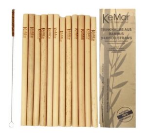 KeMar Kitchenware Trinkhalme BambooStraws20cm