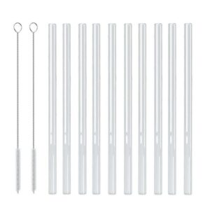 EAZY CASE Trinkhalme 10x drinking straw glass long + 2x brush